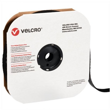 Velcro Brand 1'' x 75' - Hook - Black VELCRO Brand Tape - Individual Strips BUY00016232
